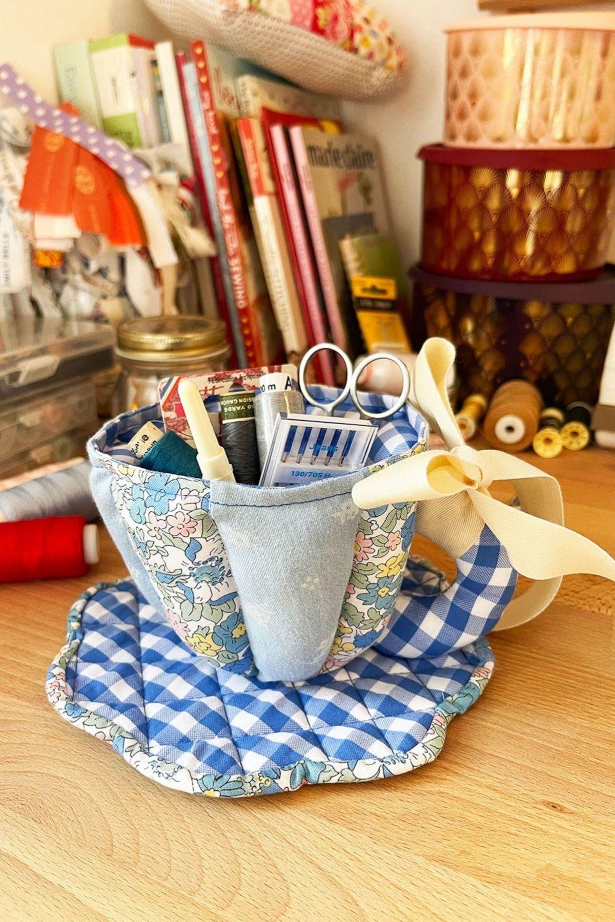 Pretty Fabric Teacup Sewing Pattern