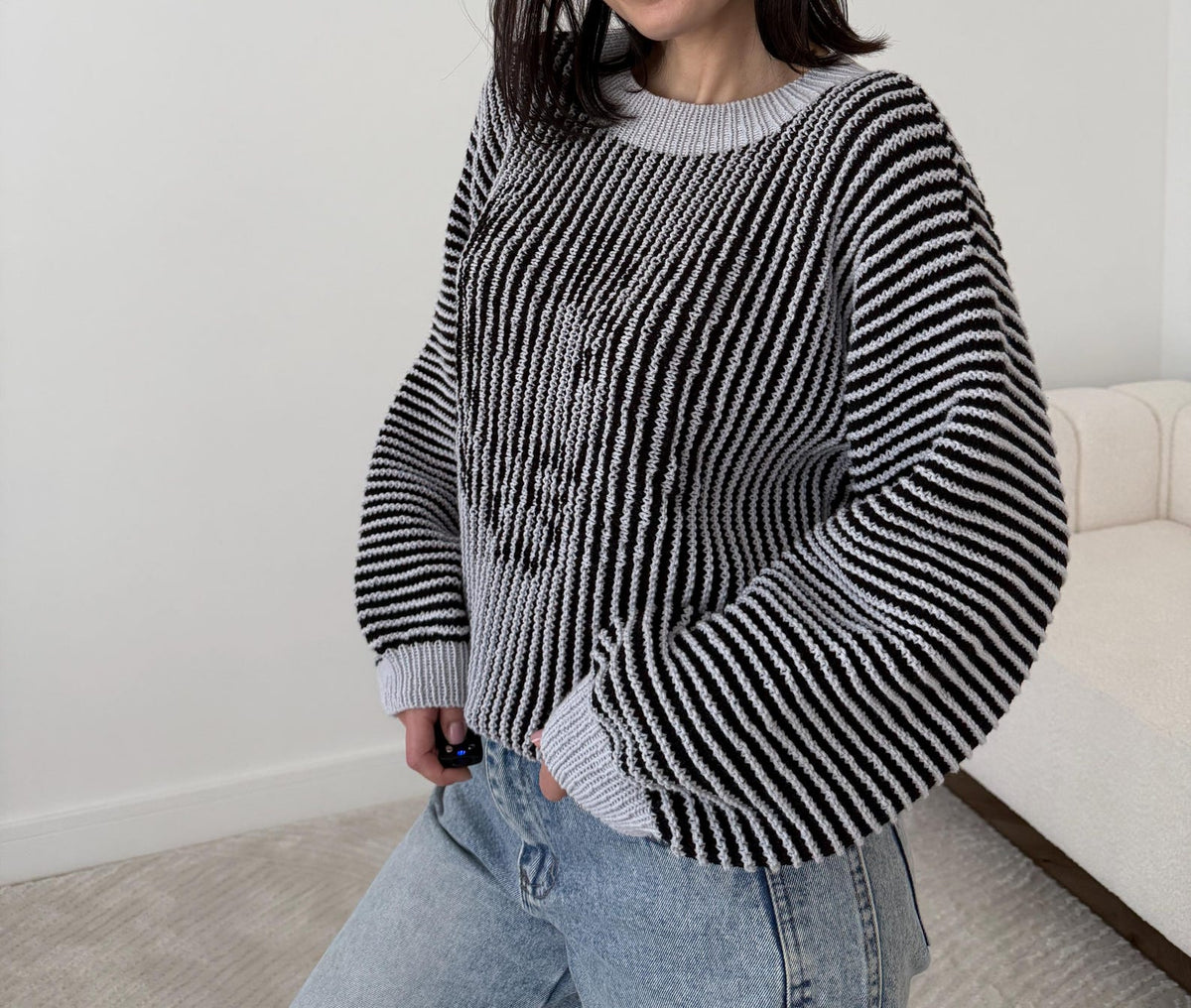Hidden Aura Sweater Knitting Pattern
