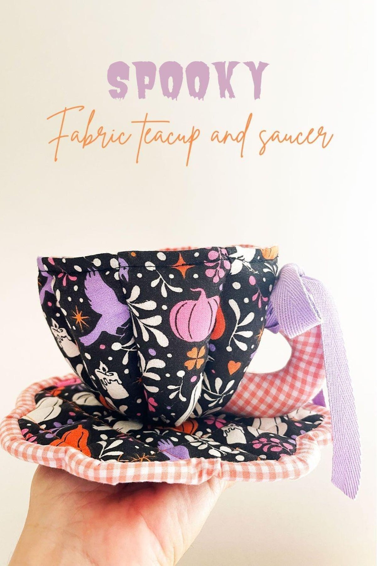 Pretty Fabric Teacup Sewing Pattern