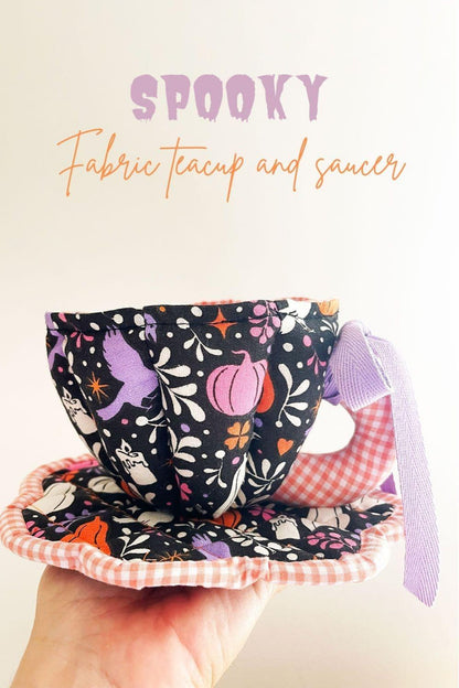 Pretty Fabric Teacup Sewing Pattern